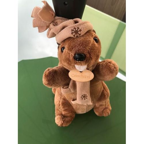 Peluche Marmotte Qui Siffle Sport D'hiver Courchevel 30 Cm