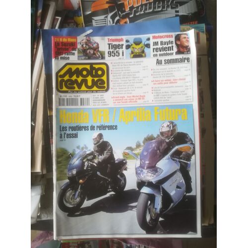 Moto Revue 3469 De 2001 Honda Vfr800fi,Aprilia Rst1000 Futura,Triumph Tiger 955i,Kawasaki Zx12r,Bayle,Honda Cb750 Seven Fifty,24h Mans