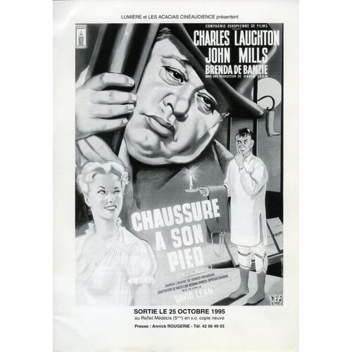 Chaussure À Son Pied, Synopsis, De David Lean, Avec John Mills, Charles Laughton, Brenda De Banzie