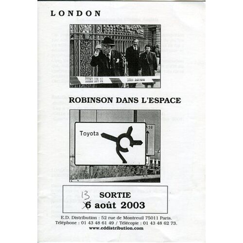 London + Robinson Dans L'espace - Double Dossier De Presse - De Patrick Keiller, Avec Paul Scofield