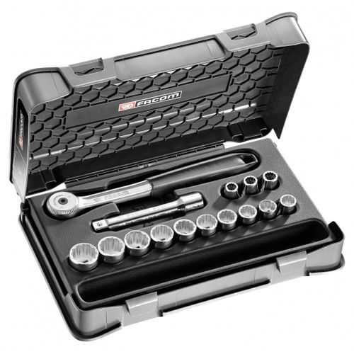 Coffret de douilles S.151-1P12 15 pièces pièces FACOM