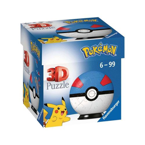 Pokémon - Puzzle 3d Pokéballs: Super Ball (54 Pièces)
