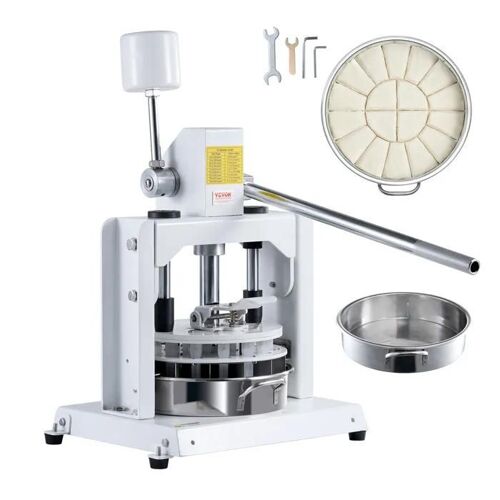 Diviseuse de Pâte Manuelle-VEVOR-18 Pièces-avec Plateau et Lame en Acier Inoxydable 304, Machine à Pain-Boulangerie, Restaurant