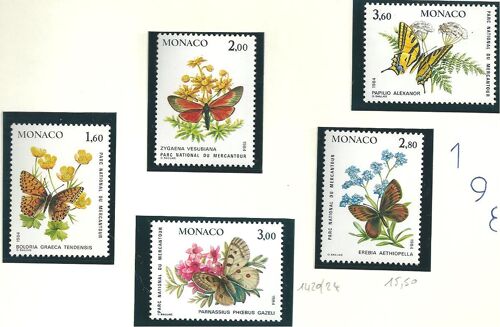 Monaco N° 1420 À 1424