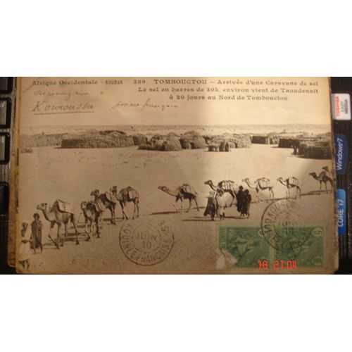 Tombouctou - Caravane De Sel En 1910 - Dromadaires Au Soudan