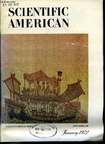 Lot Complet De 12 Numéros De L Année 1972 De La Revue Scientific American - Ancient Chinese Ship, Experience And The Brain, Nonvisual Light Reception, Cytochrome Molecule, The Great Race Of 1895(...)