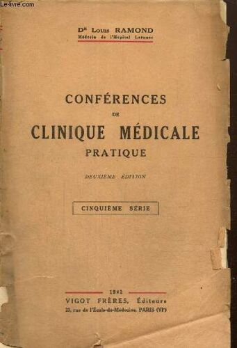 Conférences De Clinique Médicale Pratique - Cinquième Série