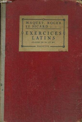 Exercices Latins - Classes De 5e Et 4e