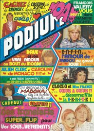 Podium 36 1975 Dave/Claude Francois Valery/C Jerome/Sardou/Clerc/Romeo/Guichard/Nestor/Birkin/Lama