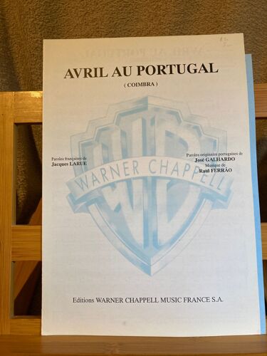 Larue Galhardo Ferrao Avril Au Portugal Partition Chant Piano Ed Warner Chappell