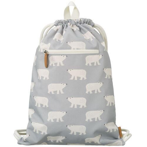 Sac À Dos Ficelle Ours Polaire - Fresk
