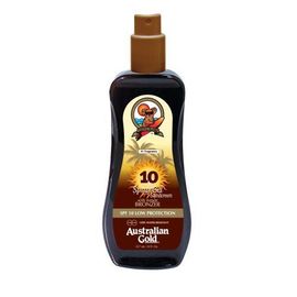Australian Gold Spray Solaire Spf 10 Avec Agent Bronzant Protection Moyenne 237 Ml 