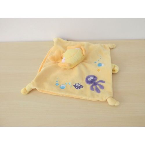 Doudou Crabe Jaune Pieuvre Violette Mots D'enfants