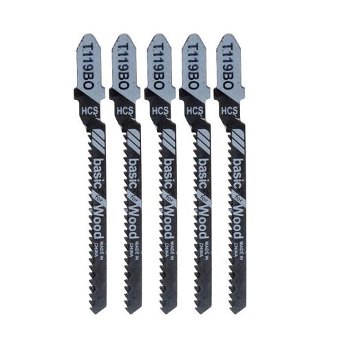 5 pièces HCS T119BO jeu de lames de scie sauteuse bois coupe rapide lame de scie alternative