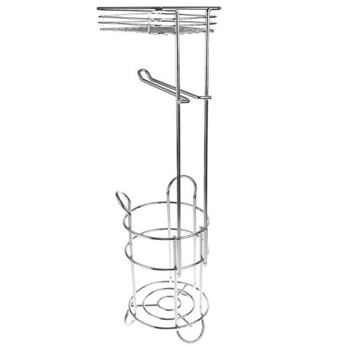 Porte-rouleau de papier en acier inoxydable porte-serviettes en papier toilette étagère de rangement
