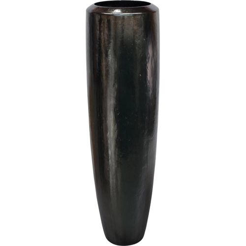 Bac Plastique Et Particules De Métal Ø 43 Cm H 150 Cm Ext. Colonne Noir Mat