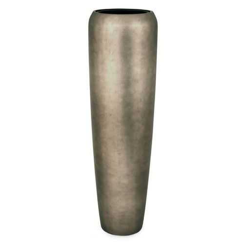Bac Résine Synthétique Et Feuille D'argent Ø 34 Cm H 97 Cm Int. Colonne Métal Bronze