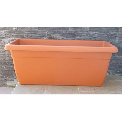 Jardinière Durro L 60 Cm En Plastique Injecte Extérieur Terre Cuite
