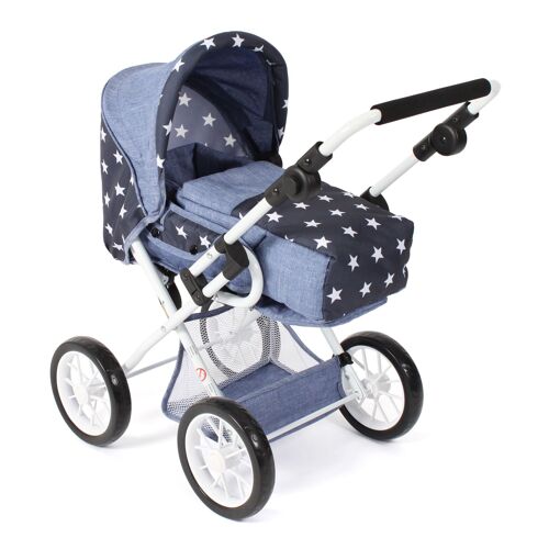 Poussette combinée Leni Étoiles Bleu marine