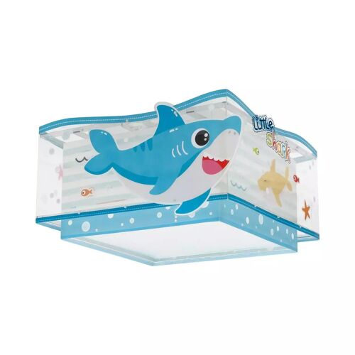Plafonnier Pour Enfants 2 Lumières Little Shark E27