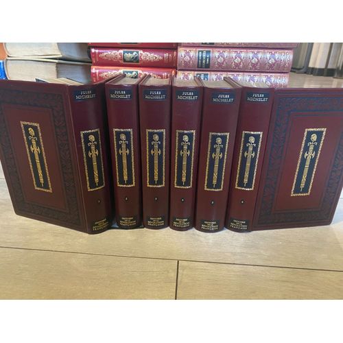 Jules Michelet: " Histoire De La Révolution Française " En 7 Volumes ** Éditions D'art Jean De Bonnot * 1988 * Édition Du Centenaire - Reliures Plein Cuir - Histoire De France - Révolution Française