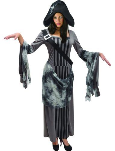 Costume Pirate Lady Zombie - Taille Unique