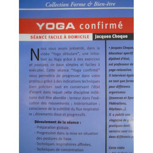 Yoga Confirmé (Séance Facile À Domicile) - Vhs