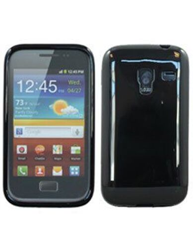 MUSKI0058 Housse minigel noire glossy Samsung Galaxy Ace Plus S7500