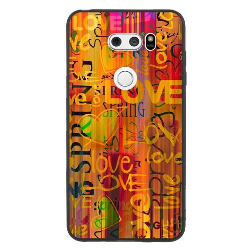 Coque Souple Pour Lg V30 Avec Impression Motifs Love Spring