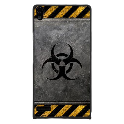 Coque Rigide Pour Huawei Ascend P6 Avec Impression Motifs Radioactif