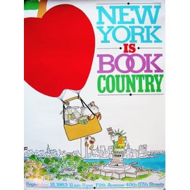 Affiche "New-York Is Book Country" 1983. Illustrative : Sandra Boynton.