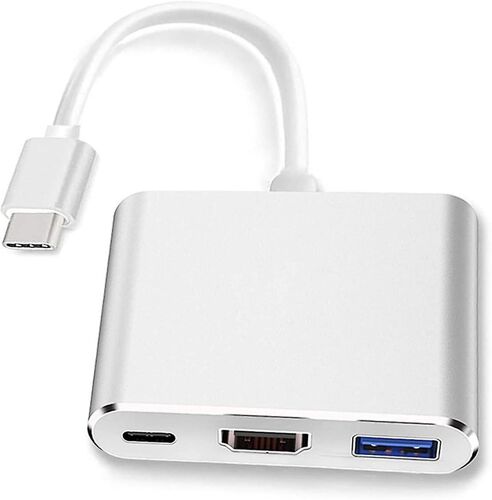 Adaptateur Usb-c vers Hdmi (prend en charge 4k / 30hz) - Câble convertisseur 3 en 1 de type C pour Macbook Pro 2017/2018, Macbook, Mac Pro