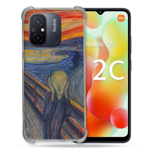 Coque Renforcée Pour Xiaomi Redmi 12c Peinture Le Cri