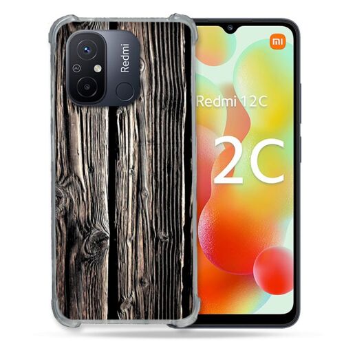 Coque Renforcée Pour Xiaomi Redmi 12c Texture Bois