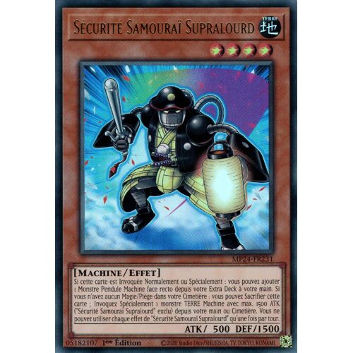 Yu Gi Oh Mp24 Fr231 Sécurité Samouraï Supralourd Ultra Rare