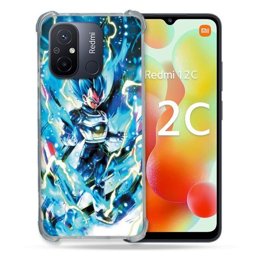 Coque Renforcée Pour Xiaomi Redmi 12c Manga Dragon Ball Vegeta Bleu
