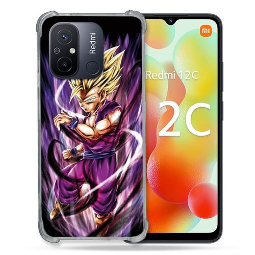 Coque Renforcée Pour Xiaomi Redmi 12c Manga Dragon Ball Sangohan Violet