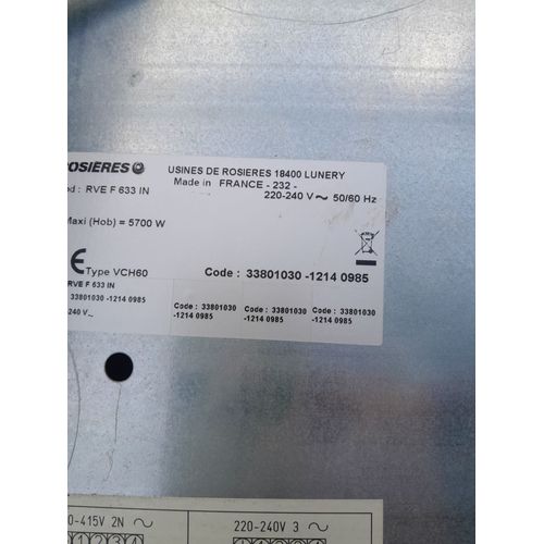 Plaque de cuisson Vitroceramique