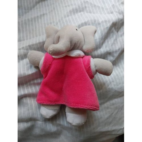 Doudou Flore Robe Rose Fushia