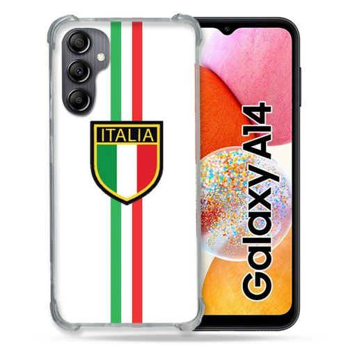 Coque Renforcée Pour Samsung Galaxy A14 4g / 5g Voyage Italie 3 Blanc