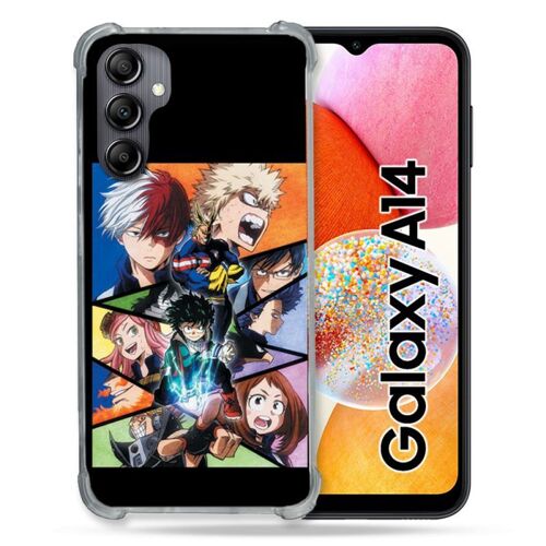 Coque Renforcée Pour Samsung Galaxy A14 4G / 5G Manga My Hero Academia Noir