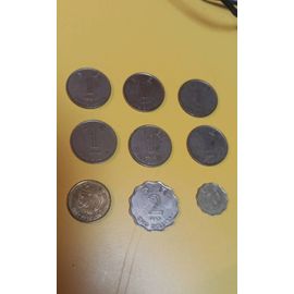 Lot Monnaies Hong Kong Dollars 9 Monnaies Ref 3500