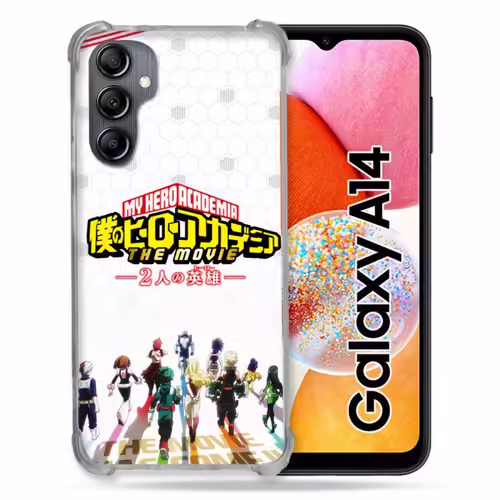 Coque Renforcée Pour Samsung Galaxy A14 4g / 5g Manga My Hero Academia Blanc