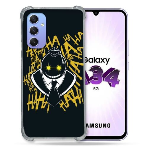 Coque Renforcée Pour Samsung Galaxy A34 5g Manga Assassination Classroom Kuro Noir