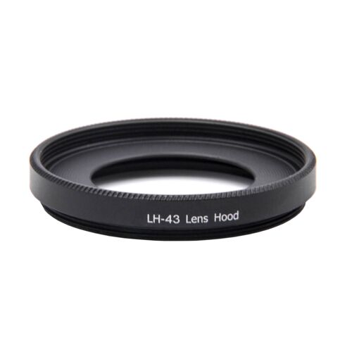 vhbw Pare-soleil remplacement pour Canon EW-43 pour 43mm objectif - Cache noir aluminium rond