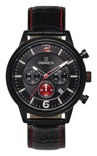 Orphelia Montre Noir Chronographe Hommes Tempo-Limitededition Or81803