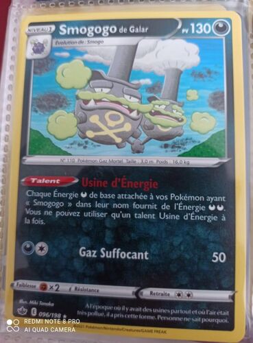Smogogo De Galar 96/198 Epée Bouclier Règne De Glace