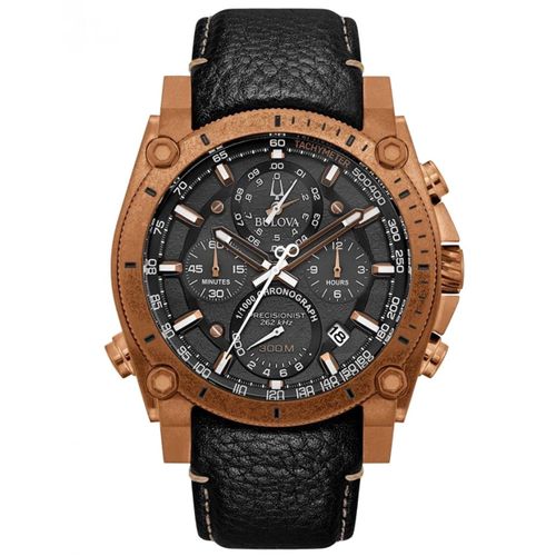 Bulova Montre Noir Chronographe Hommes Precisionist Champlain 97b188