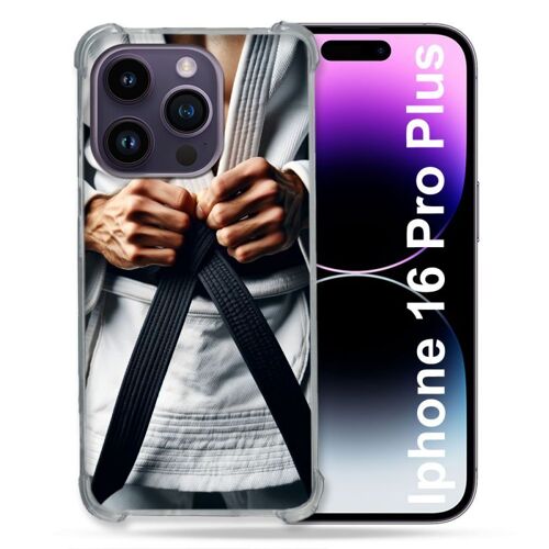 Coque Renforcée Pour Apple Iphone 16 Pro Plus Kimono Ceinture