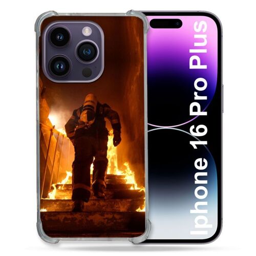 Coque Renforcée Pour Apple Iphone 16 Pro Plus Pompier Escalier